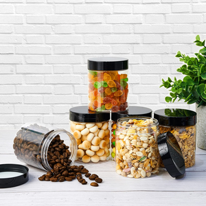 Pots en plastique vides de 50 ml, 100 ml, 4 oz, 6 oz, 200 ml, 8 oz avec couvercles, pots à crème en PET à large ouverture, contenants pour gommages corporels cosmétiques - Product Image 6