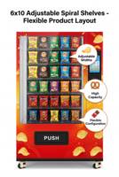 Distributeur automatique de boissons et de snacks minceur en gros, écran tactile 10,1 pouces, capacité 300-600 pièces, refroidissement par absorption, économie d'énergie