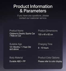 Auto de Carreras Eléctrico para Niños de 6V, Convertible Deportivo, con Sistema de Educación Temprana y Control Remoto para Padres, Venta al Por Mayor - Product Image 6