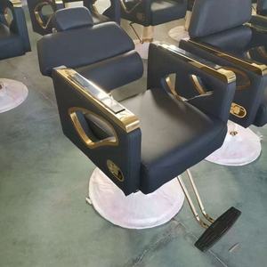 Nueva Silla de Barbero Ergonómica Reclinable de Cuero PU, Portátil, con Bomba Hidráulica, Reposapiés y Elevación Giratoria para Salón de Belleza o Estudio - Product Image 3