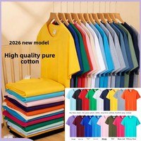 Kaos Kerja Lengan Pendek O-Neck Unisex Cepat Kering Model Straight Fit, Sablon Logo Custom, Bahan Katun Murni