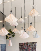 Génie mécanique Fleur Lampe Plafond Pivoine Fleur Pendentif Lumières Dynamique Fleur Up Down Lustre Éclairage