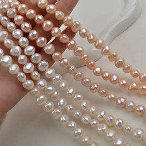 Perla de Agua Dulce Barroca Grande Natural Blanca de 10-11 mm, Perla Suelta Semi-Acabada para Manualidades - Product Image 1