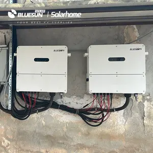 Alta eficiencia 10Kw 12Kw 15Kw de lazo de la rejilla Soler energía Solar Sistema de Casa Ce certificación Tuv completo sistema Solar para casas