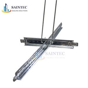 Sistema de Rejilla para Techo Falso de Acero Galvanizado T24 Moderno e Ignífugo, Accesorios de Alta Resistencia, Rejilla en T Saintec - Product Image 3