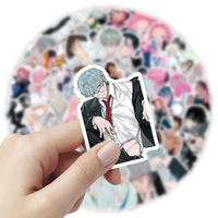 50 pièces/ensemble autocollants de dessin animé Alien scène cahier coque de téléphone autocollant étanche