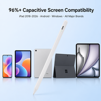 Stylet numérique avec autonomie de 360 jours, Type-C 10H, compatible iPad Android Windows 96%, pointe en aluminium POM, vente en gros OEM usine