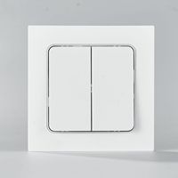 Interruptor de Pared de 3 Botones Estándar Europeo, Enchufe Eléctrico de 10A con Botón Pulsador