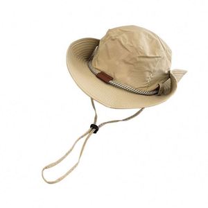 Sombrero de Pesca con Cordón, Diseño de Fábrica, Protección Solar, Impermeable, Transpirable, para Senderismo al Aire Libre, con Logotipo Bordado - Product Image 2