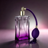 Nouveau Parfum Arabe Doré Élégant du Moyen-Orient Dubaï 50ML 100ML Support OEM Flacon de Parfum de Luxe en Verre avec Atomiseur à Pompe