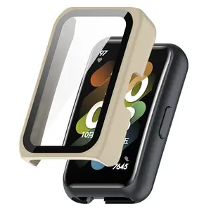 PC Tempered Film Integrated Shell Watch Case For Huawei Honor Band 7 6