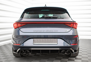 Заводская кастомизация: глянцевый черный сплиттер заднего бампера из ABS для Seat Leon FR Hatchback MK4 2020+ - Product Image 6