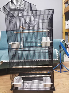 Kuş kafesi açık üst orta küçük papağan Parakeet kuş kafesleri oyna - Product Image 2