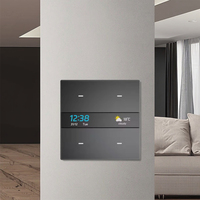Interrupteur tactile intelligent Tuya, interrupteur intelligent Zigbee, panneau d'interrupteurs intelligent 4 voies, produits pour la maison intelligente, variateur de lumière intelligent, maison intelligente