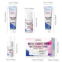 Ensemble de soins de la peau collagène + rétinol raffermissant et rendant la peau plus ferme et plus lisse vente en gros de marque privée OEM ODM MOOYAM ensemble de soins de la peau