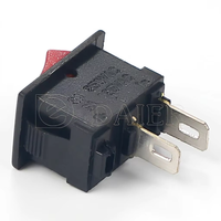 Saklar Rocker Mini 3A 250VAC 6A 125VAC Persegi 2 Pin 2 Posisi On Off SPST Bersertifikasi CE Rohs CQC Langsung dari Pabrik