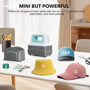 Grande Promotion <span class=keywords><strong>Mini</strong></span> <span class=keywords><strong>Presse</strong></span> à <span class=keywords><strong>Chaud</strong></span> Facile pour Casquettes et Chapeaux - Product Image 5