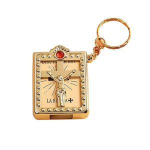 Mini porte-clés religieux mignon en anglais, mini livre de la Bible chrétienne, chaînes de porte-clés en gros - Product Image 5