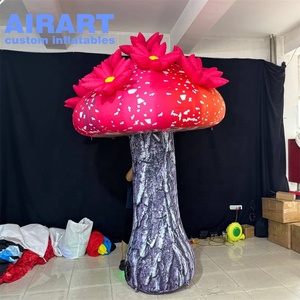 Decoración Inflable de Hongo Rojo Gigante para Eventos y Actividades de Club, Globo Inflable de Hongo Fresco - Product Image 6