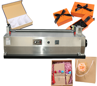 Machine à coller le papier semi-automatique de bureau, petite machine à coller le papier à colle froide et à colle thermofusible