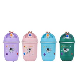 Vaso de Vidrio de Doble Capa con Diseño de Dibujos Animados, Antiderrames, Aislamiento Térmico, Tapa con Pajita Deportiva, Vaso de Agua Universal para Bebés y Niños - Product Image 6