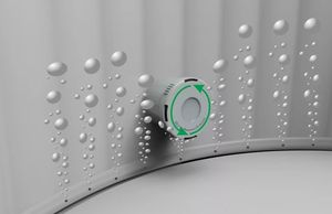 Jilong Avenli 17654EUV32 Bain à remous polygonal à motif de briques grises gonflables 195x195x70cm Baignoires de spa de massage - Product Image 4