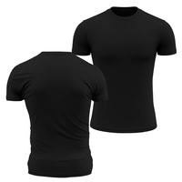Chemises de compression sportives pour hommes de haute qualité, coupe ajustée, tricotées, manches courtes, séchage rapide, respirantes, motif 3D