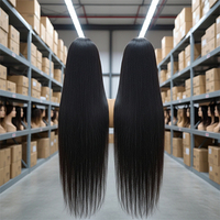 Perruque en cheveux indiens bruts 13x6 avec dentelle HD, cuticules alignées, 100% sans colle, perruques frontales complètes 13x4 en cheveux humains pour femmes