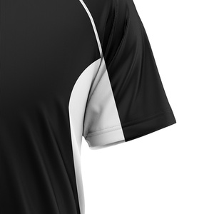 Camiseta de Béisbol Retro HEALY Personalizada, Transpirable, de Malla, para Hombre y Mujer, Negra, Cuello en V, con Botones - Product Image 3