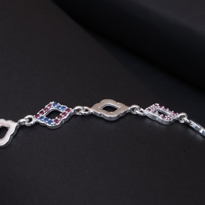 Modern <b>Silver</b> <b>Bracelet</b> Elegant Wrist Jewelry Accessory for Women and <b>Men</b> with Contemporary Fashion Appeal - Product Image 2