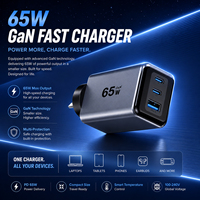Adaptateur de Charge Rapide 65W OEM ODM en Gros Chargeurs Multifonctions Portable pour Téléphone Mobile iPhone Samsung Android