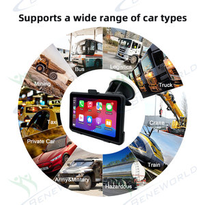 Application UI OEM 7'' sans fil CarPlay & Android <span class=keywords><strong>Auto</strong></span> - Écran tactile portable avec batterie 4000mAh, Mirror Link, commande vocale - Product Image 4