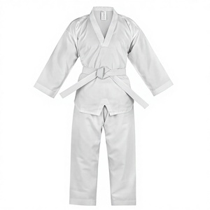 Uniformes de Taekwondo al por Mayor Unisex con Cuello en V y Parte Delantera Elástica, Ropa Deportiva Personalizable de Algodón y Poliéster para Artes Marciales, OEM para Adultos - Product Image 2