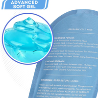 Fournitures de soins de santé Vente en gros Pack froid chaud personnalisé Pack de glace en gel réutilisable avec logo