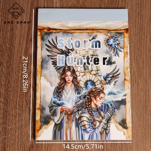 JAI IMAN 20 hojas DIY no repetitivo Storm Hunter tamaño grande PET y papel autoadhesivo libro <span class=keywords><strong>de</strong></span> pegatinas - Product Image 2