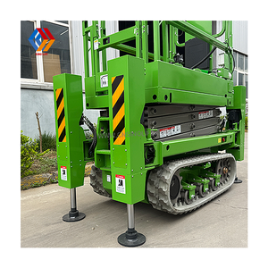Plateforme élévatrice mobile à chenilles tout-terrain électrique autopropulsée à <span class=keywords><strong>ciseaux</strong></span>, 6m, 8m, 10m, à prix abordable - Product Image 4