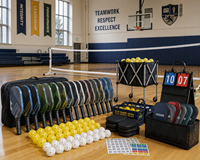 Juego de Raquetas, Pelotas y Red de Pickleball Personalizadas, Solución Integral de Equipamiento para Clubes, Escuelas y Resorts, Fábrica OEM ODM