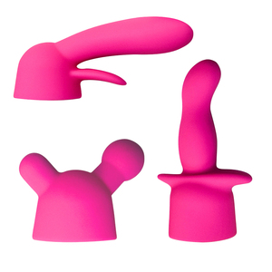 Set di <span class=keywords><strong>3</strong></span> Accessori Vibranti per Massaggiatore da 40mm, Stimolatore Punto G e Clitoride, Cappucci in Silicone per Massaggio Femminile - Product Image 2