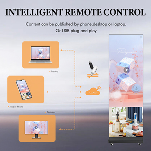 Chúng tôi Chứng Khoán thuận tiện xách tay p1.86 gấp dẫn Màn hình Áp phích kỹ thuật số biển hiển thị phương tiện truyền thông quảng cáo Máy nghe nhạc hộp không khí - Product Image 2