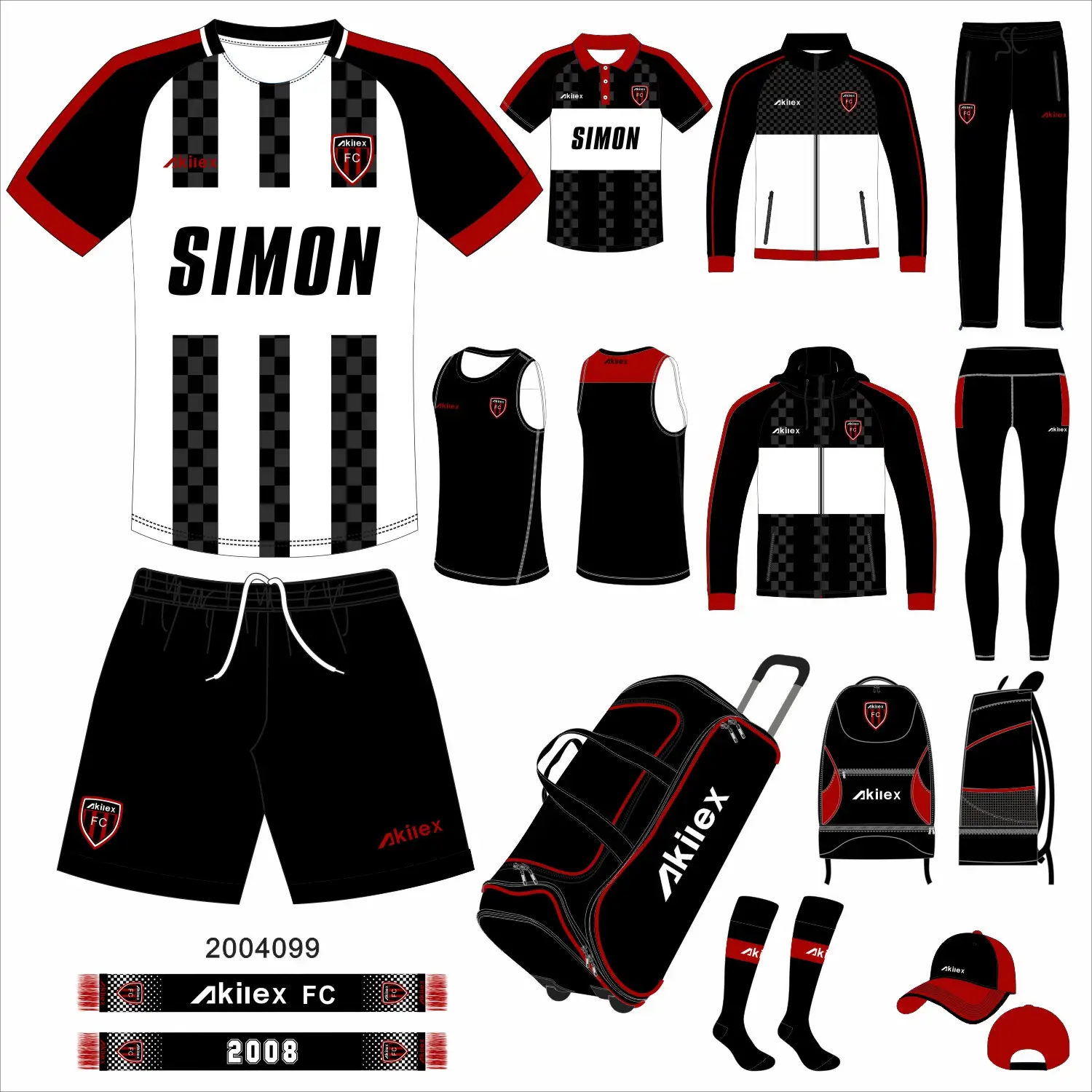 Customized Akilex Brand OEM Latest Soccer Wear High Quality Soccer Uniform For Soccer Club