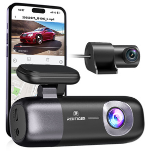 กล้องติดรถยนต์ Redtiger Dealer F9 Wifi GPS 4K บันทึกภาพหน้า-หลัง กล้องขนาดเล็กแบบซ่อน ไม่มีการ์ด SD - Product Image 1
