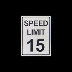 Produttore HIP riflettente segnale di avvertimento stradale MUTCD limite di velocità <span class=keywords><strong>15</strong></span> segno in alluminio - Product Image 2