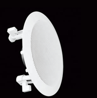 Haut-parleur coaxial de plafond de 6 pouces 15w/7.5w 100V à montage encastré en ABS, économique, personnalisation du logo OEM ODM, vente en usine