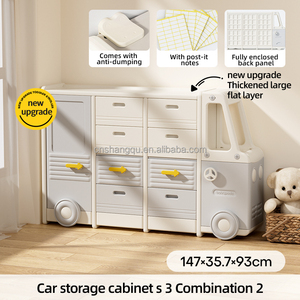 Mobiliário infantil Conjunto com Plastic Clothes Box & Bookshelf for Bedroom & Kindergarten Organization for Kids Adolescentes <span class=keywords><strong>Outdoor</strong></span> Use - Product Image 2