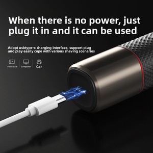 Recortadora con 180 minutos de autonomía extendida, exterior lavable, duradera, batería de 650 mAh, 6 limitadores estándar, <span class=keywords><strong>cable</strong></span> tipo C, <span class=keywords><strong>afeitadora</strong></span> para viajes - Product Image 6