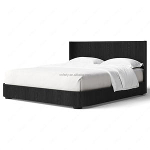 Ferly Luxueus Houten Bedframe Queen Size Beauty Bed Voor Luxe Slaapkamermeubilair Sets Eigentijds Eiken Design - Product Image 4