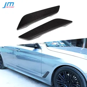 2 STUKS Auto Voorspatbord Side Wing Air Flow Intake Cover Versieringen Carbon Fiber Decor Kap Sticker Voor BMW 5 serie G30 G31 2017-2019