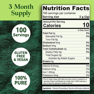 Le fabricant fournit de <span class=keywords><strong>la</strong></span> spiruline d'algues vertes de haute qualité, naturellement biologique et riche en protéines végétales - Product Image 6