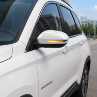 Nouveau rétroviseur latéral électrique pliable avec système de séchage chauffant, blanc laqué, ajustement universel, pour voiture Baojun