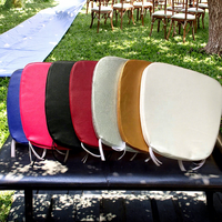 Coussins de chaise de mariage Chiavari, coussins de soutien lombaire tricotés, coussins de siège en PU, mousse à mémoire de forme, style moderne et simple